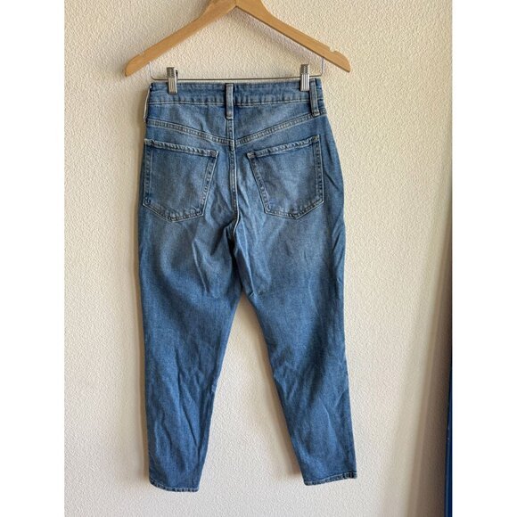 High-Waisted O.G. Straight Light-Wash Ripped Jeans - Picture 4 of 7